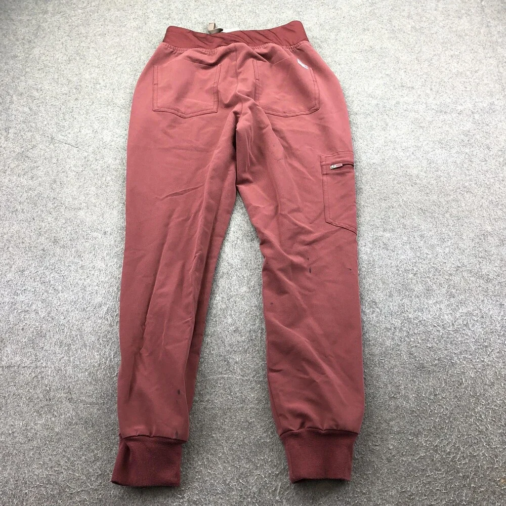 FIGS Scrub Jogger Pants Womens XS Petite Red Technical Collection Cargo Medical